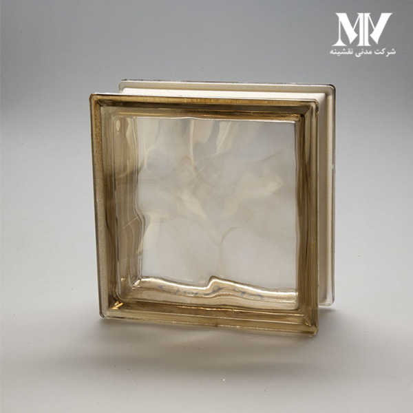 بلوک شیشه ای مدل کلودی طلایی کاوه