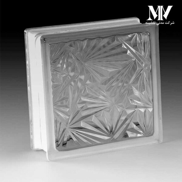 بلوک شیشه ای مدل گل یخ کاوه