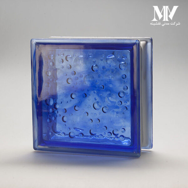 بلوک شیشه ای مدل حبابی آبی کاوه