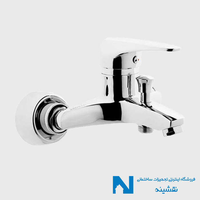 شیر دوش حمام اهرمی البرز روز مدل باران کروم