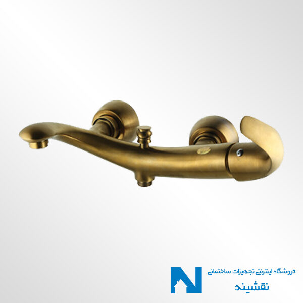 شیر حمام البرز روز مدل تورینو رنگ طلامات