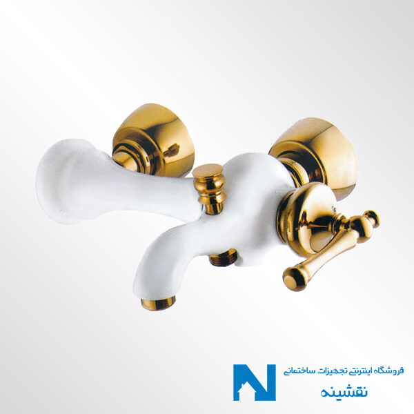 شیر حمام البرز روز مدل مجیک سفید طلایی